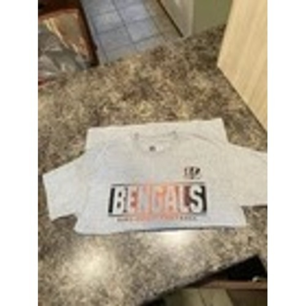 Cincinnati Bengals Gray NFL Team Apparel T-Shirt Size M
